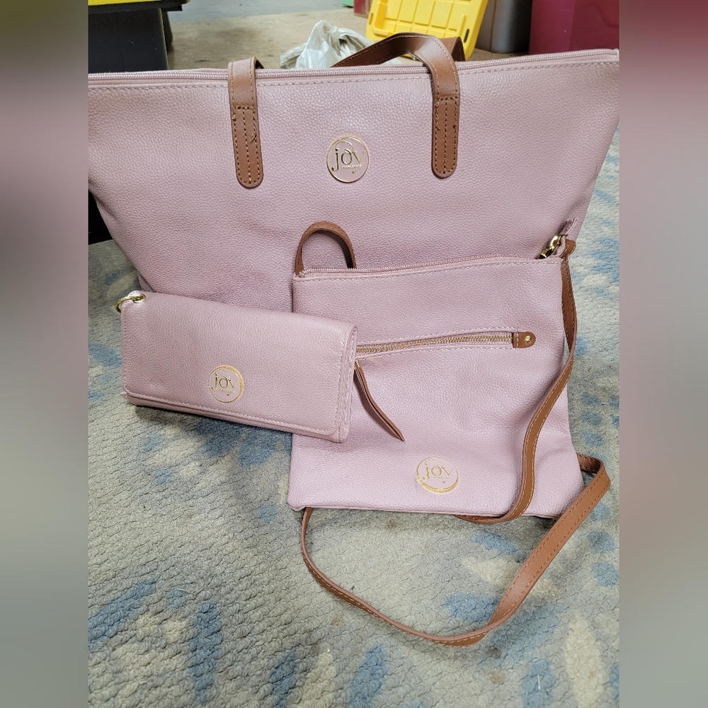 Joy Mangano 3 PC Set Blush Pink